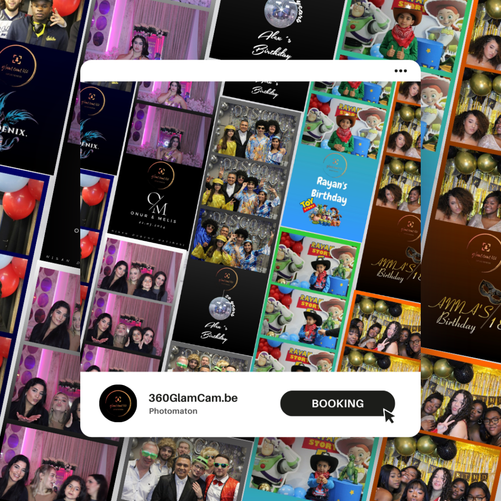 Galerie en ligne des photos de la borne 360 accessible apres l evenement